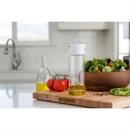 Whiskware® Dressing Shaker, White-Red