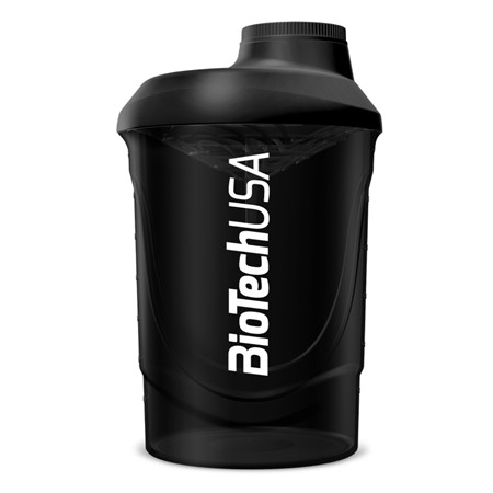 BiotechUSA Shaker 600ml, Black-Smoked