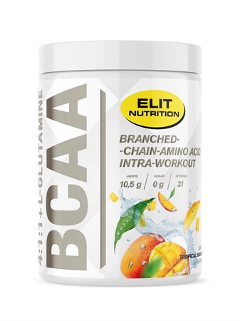 Bcaa 4:1:1 + L-glutamine 400 g, Tropical Mango