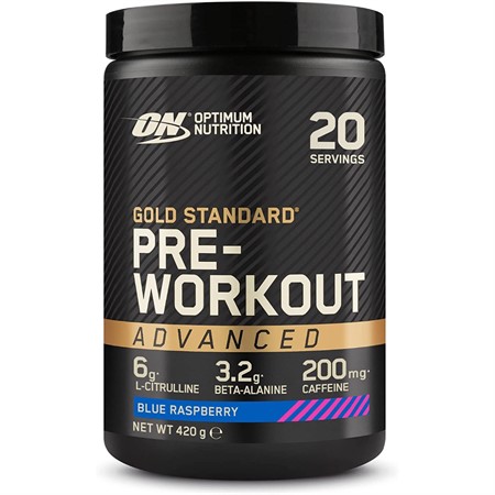 Goldstandard PWO Advanced 420 g, Blue Raspberry