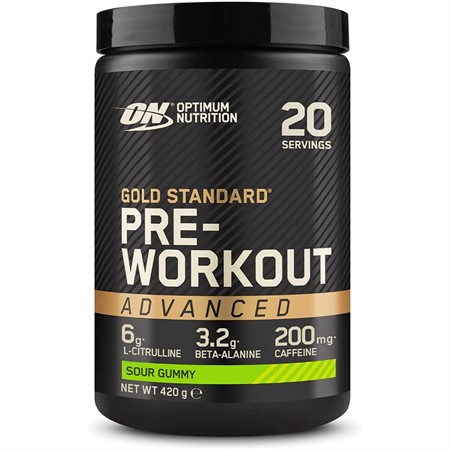 Goldstandard PWO Advanced 420 g, Sour Gummy