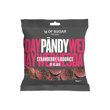 Candy 50 g, Strawberry Liquorice