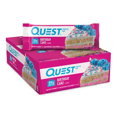 Quest Bar 12 x 60 g, Birthday Cake