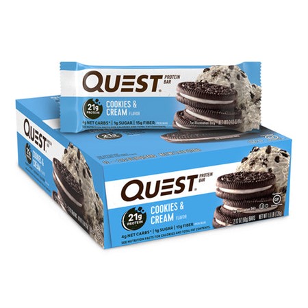 Quest Bar 12 x 60 g, Cookies and Cream