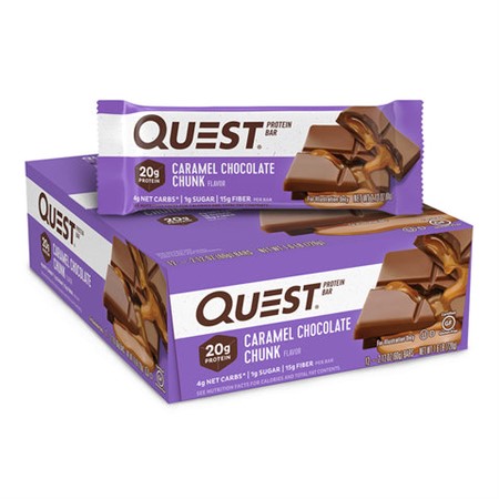 Quest Bar 12 x 60 g, Caramel chocolate chunk