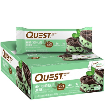 Quest Bar 12 x 60 g, Mint Chocolate Chunk