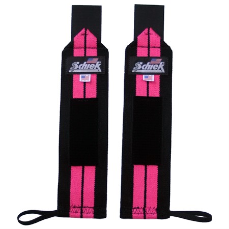 12 Heavy Duty Wrist Wraps, Pink