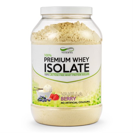 100% Premium Whey Isolate 2kg, Vanilla Berry